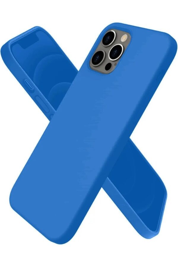 Newface Apple iPhone 12 Pro Kılıf First Silikon - Siyah - Mavi