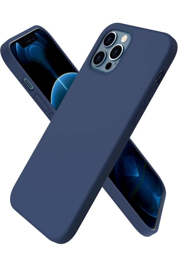 Newface Apple iPhone 12 Pro Kılıf First Silikon - Siyah - Lacivert