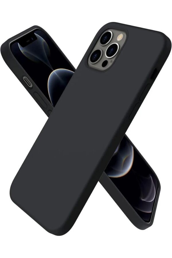 Newface Apple iPhone 12 Pro Kılıf First Silikon - Siyah - Siyah