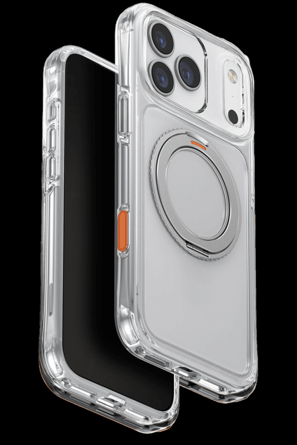 Uniq Apple iPhone 18 Pro Swivix Rotating Kickstand Kılıf - Şeffaf